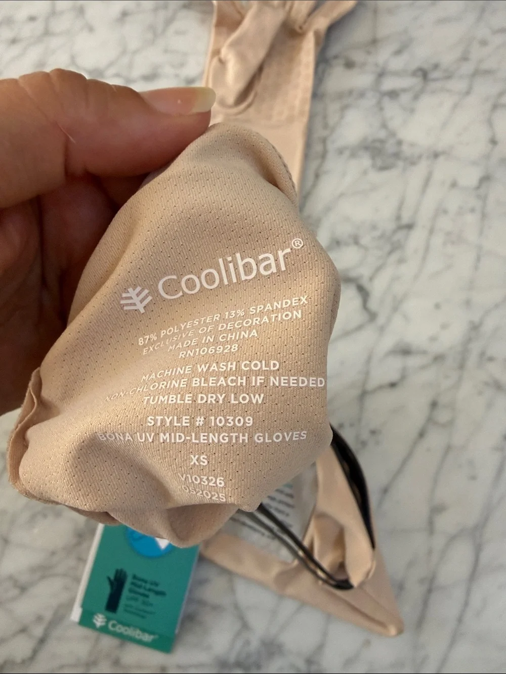 New Coolibar Bona Mid-Length Gloves with Touchscreen Tips UPF 50 + Unisex Sz XS